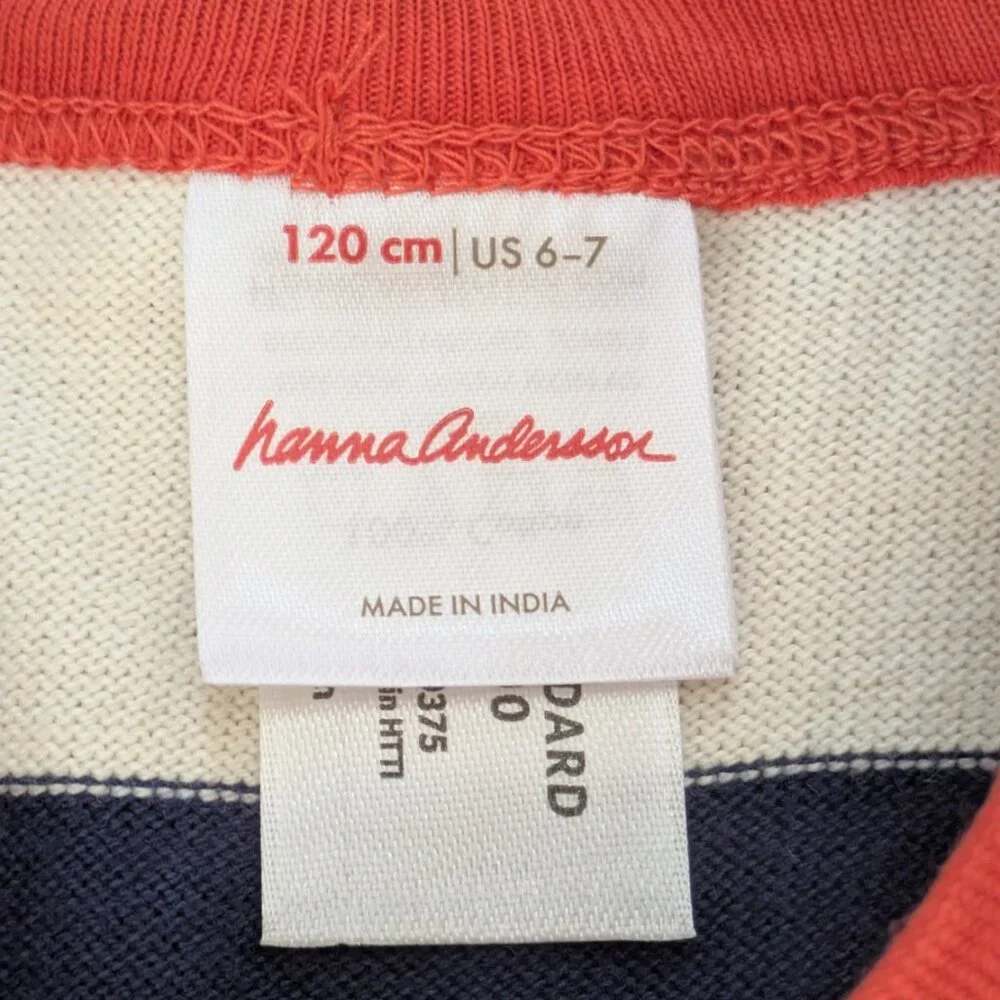 Hanna Anderson Relaxed Fit Striped T-Shirt (6) - Picture 3 of 3